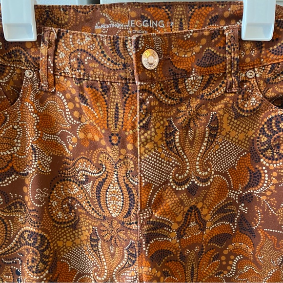 Chico’s Opulent Paisley Jeggings - Picture 7 of 14